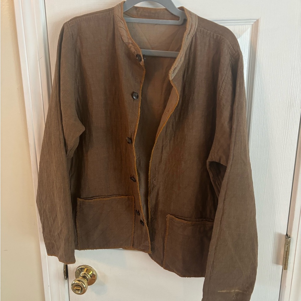 Tribe "Art to Wear" Hand-Woven Cotton Jacket - Size M - Made in Nepal